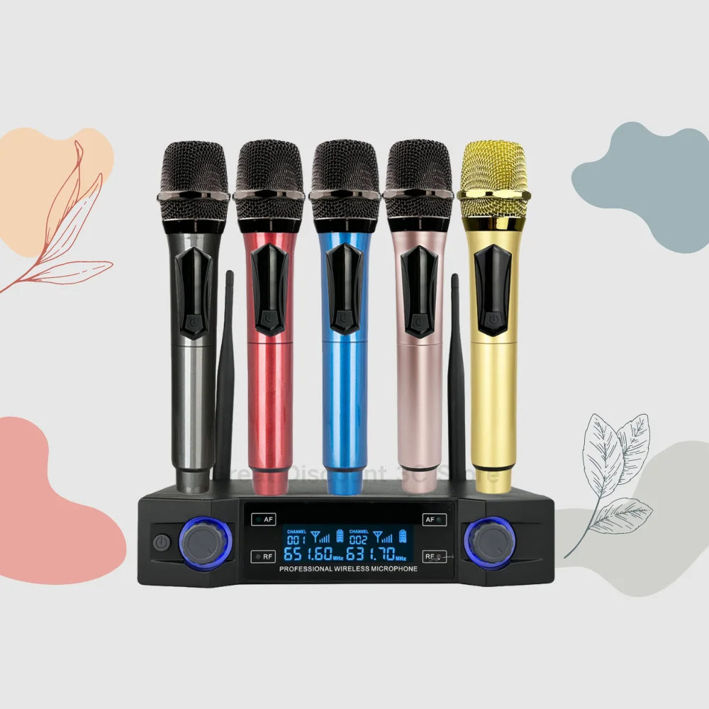 WN168 Rechargeable Professional Wireless Microphone Suitable For Stage Performances Live Streaming Home Entertainment Party KTV