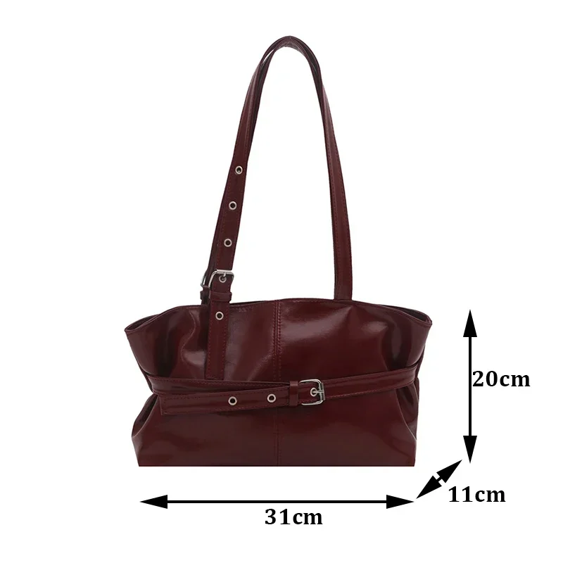 Large Capacity Women's Shoulder Bag Tote Commuter Bag Simple Vintage Cross-Border New Style Bag Versatile Sensation