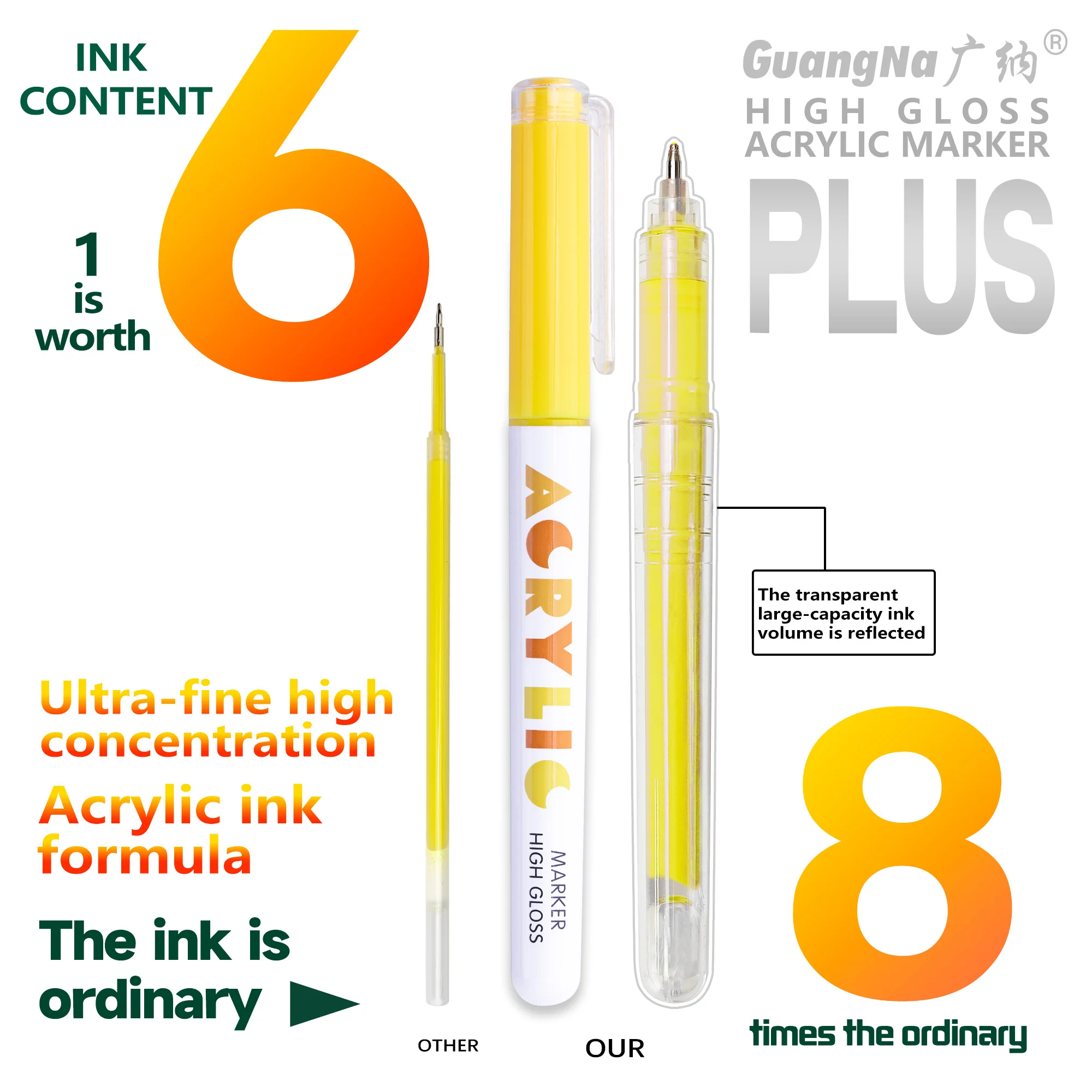 168/12 цветов, набор глянцевых акриловых маркеров, акриловые ручки премиум-класса для дерева, керамики, поделок своими руками, художественных принадлежностей для рисования