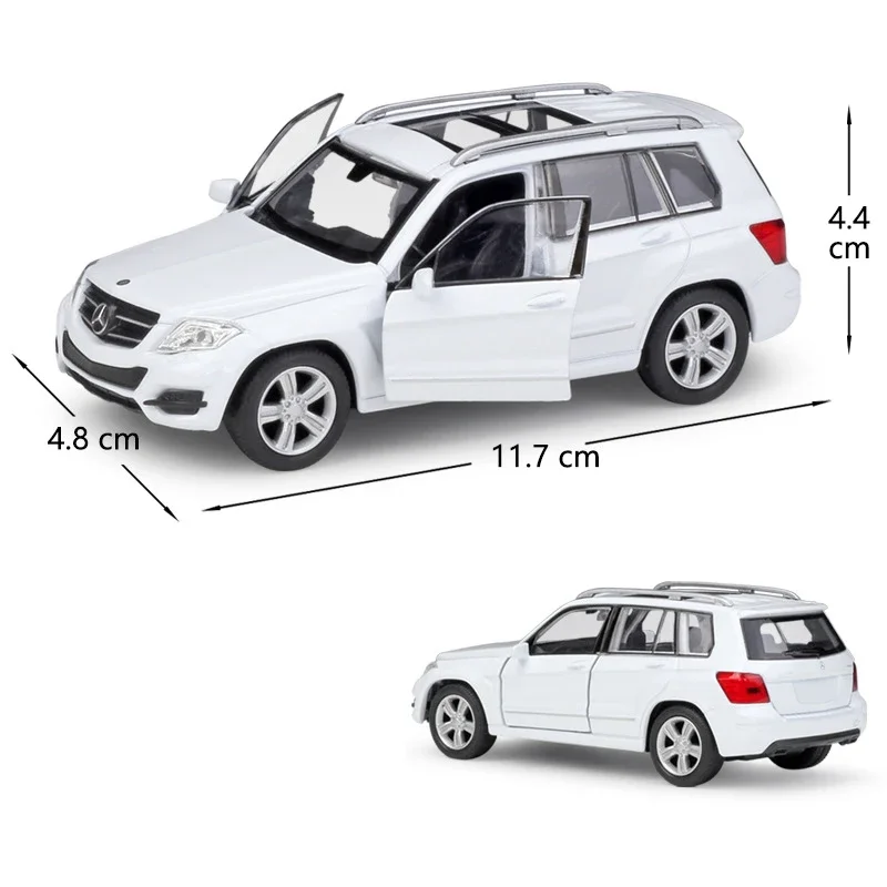 WELLY 1:36 High Simulation Metal Model Toy Car Mercedes Benz GLK Classic Alloy Diecast Pull Back Car Toy Collection For Kid Gift