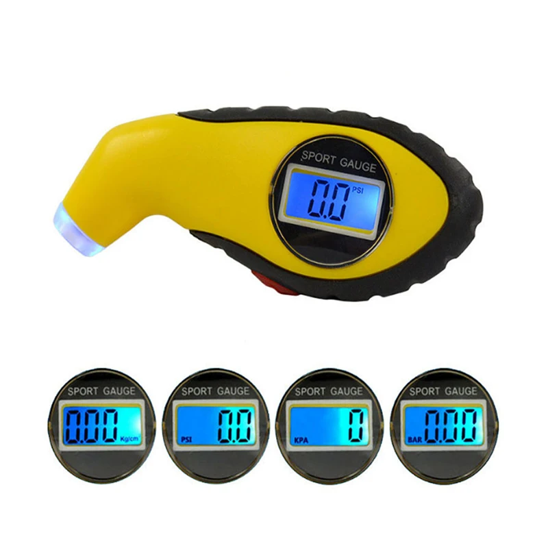 

Car tire pressure gauge backlight high precision digital tire pressure monitoringDigital LED tire pressure gauge