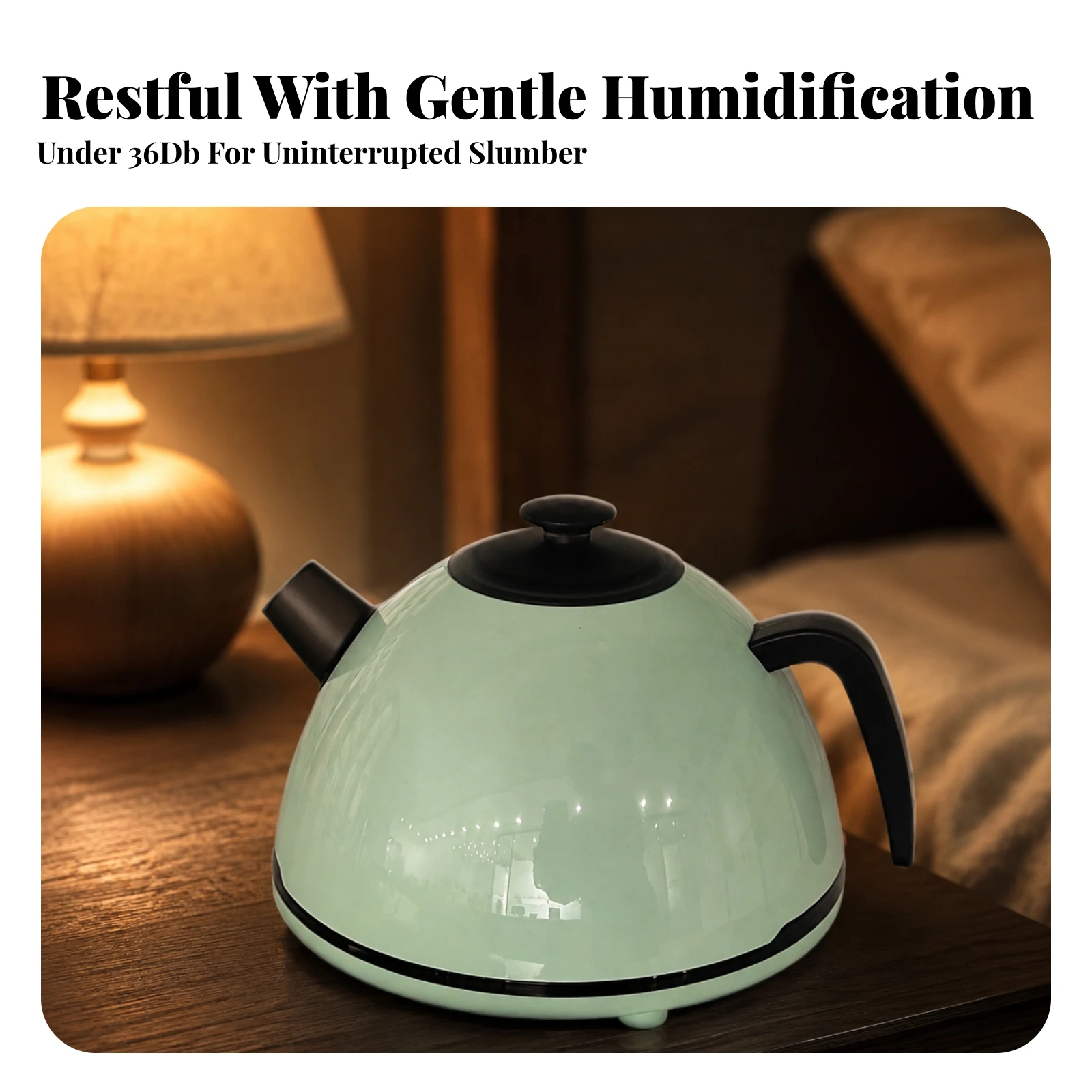 Teapot Humidifier Safe Humidifier Humidifier Tabletop Humidifier Stylish Appliance Effective for Bedroom, Desk