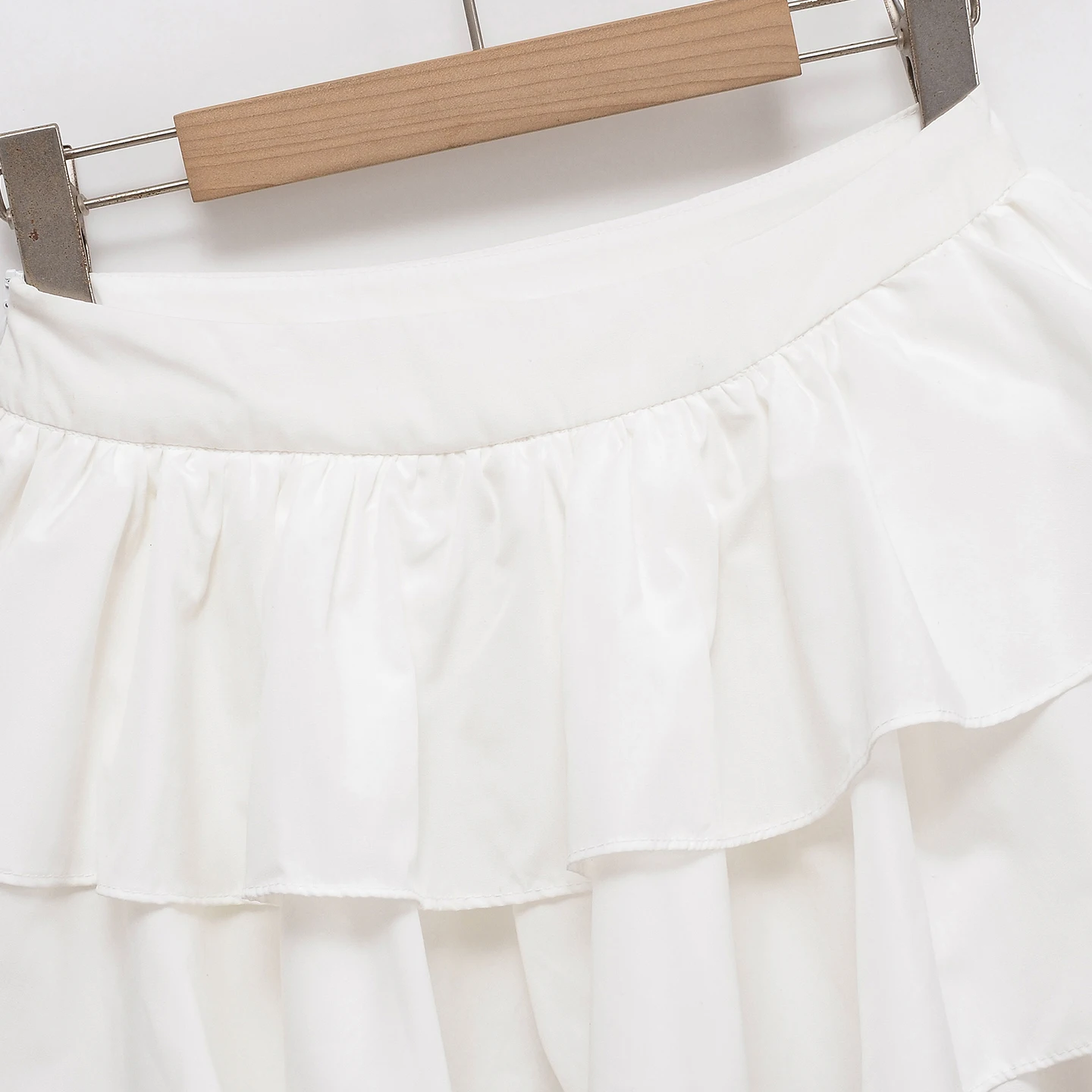 

Women's Loose Layered Ruffle Skirt European Sle Polyester Fiber Stand Fit Daily Wear Summer 2025 New Arrival