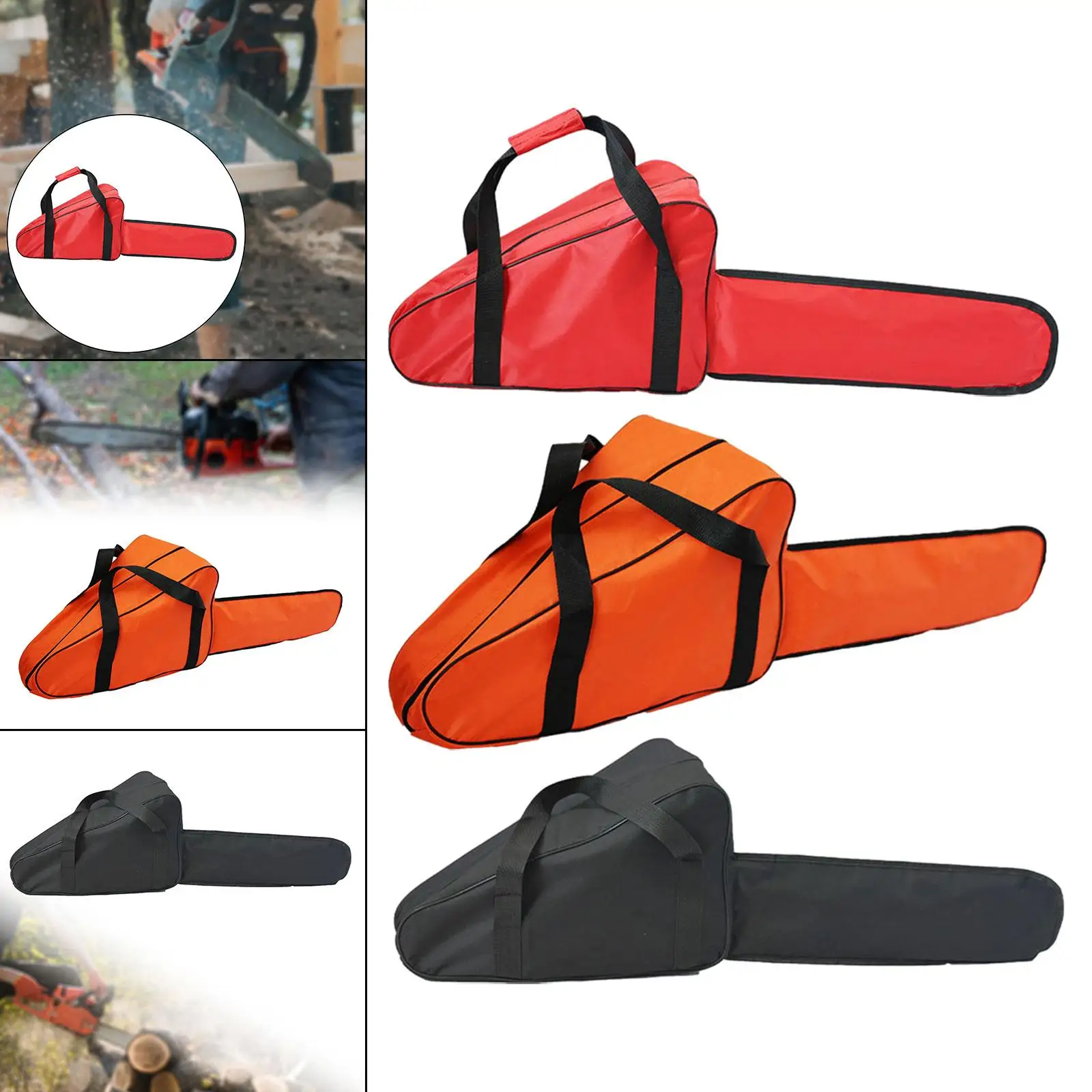 Bolsa de transporte para motosserra, acessórios de proteção com zíper conveniente