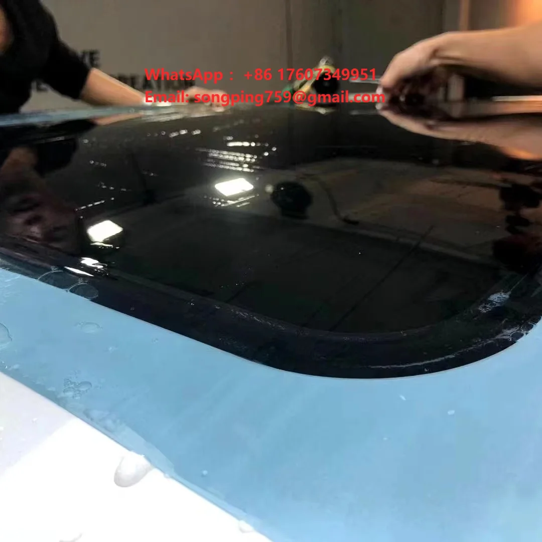 Blue Ice Armor Sunroof Film Car Roof Protection UV Heat Rejection Scratch Resistant Glare Reduction Self Healing Nano Coating