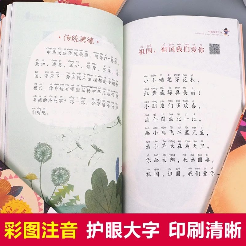 Happy Reading, Extracurricular Reading for Grade 1 Volume 2, Reading Nursery Rhymes and Children's Songs, Annotated Version
