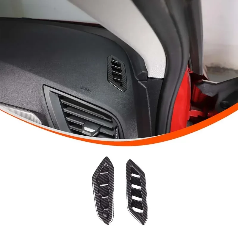 

For BMW 1 2 Series F40 F44 2020-2024 ABS carbon fiber car dashboard air outlet decorative frame cover sticker car accessories