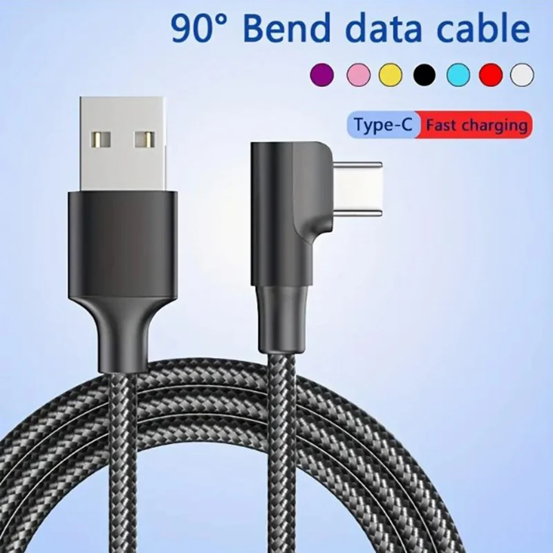 NEW Bend TypeC Data Cable Suitable For Apple Huawei Samsung Xiaomi USB Mobile Phone Fast Charging 2024