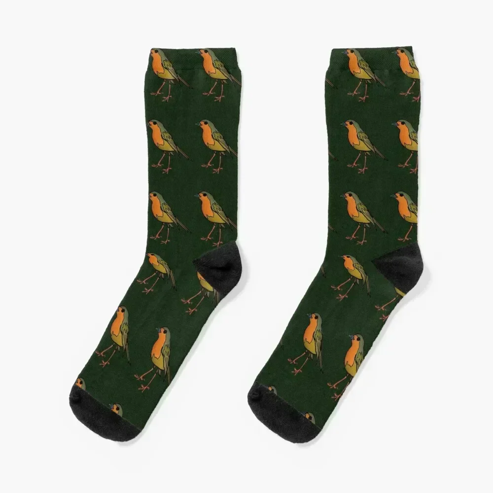 

Little robin bird Socks professional running essential funny gifts halloween Boy Socks Women's