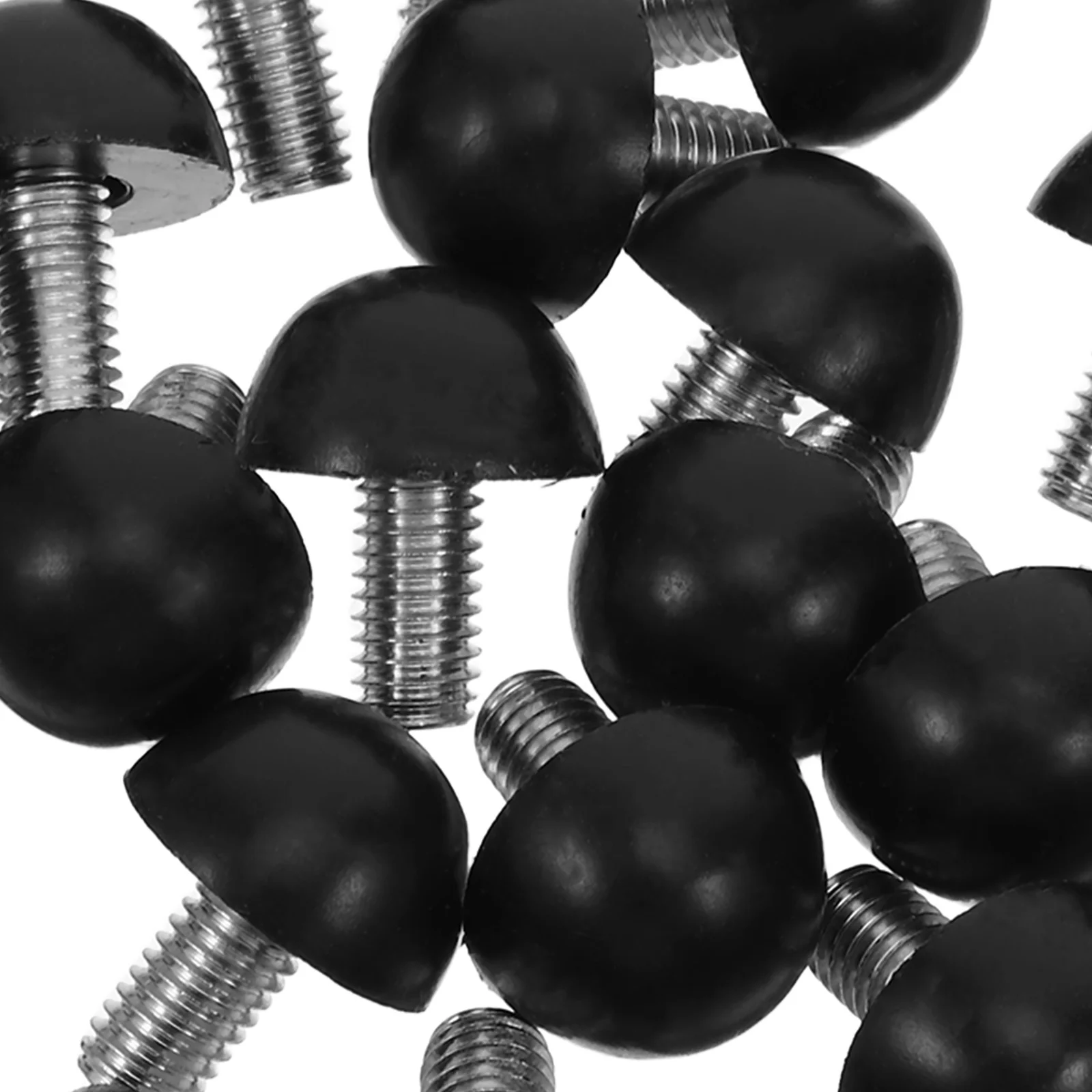48pcs Adjustable Cabinet Feet Pad M8X15Mm Threaded Furniture Leveling Feet For Table Chair Legs Screw-In Glides Desk Leg