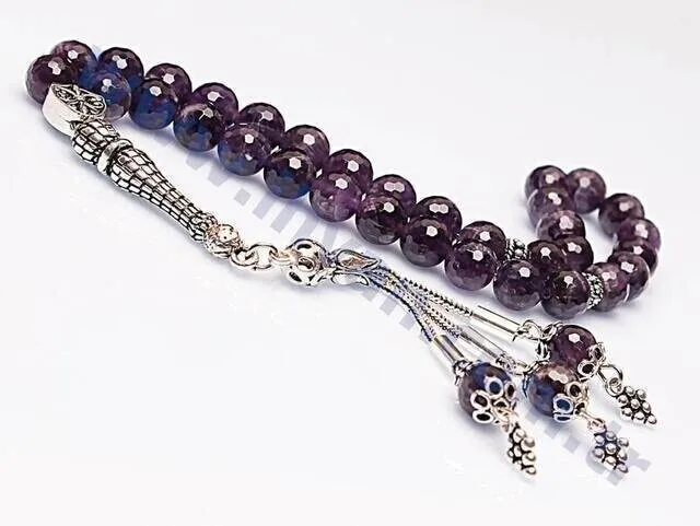 IQRAH Amethyst Stone Rosary (925 SETTING SILVER)