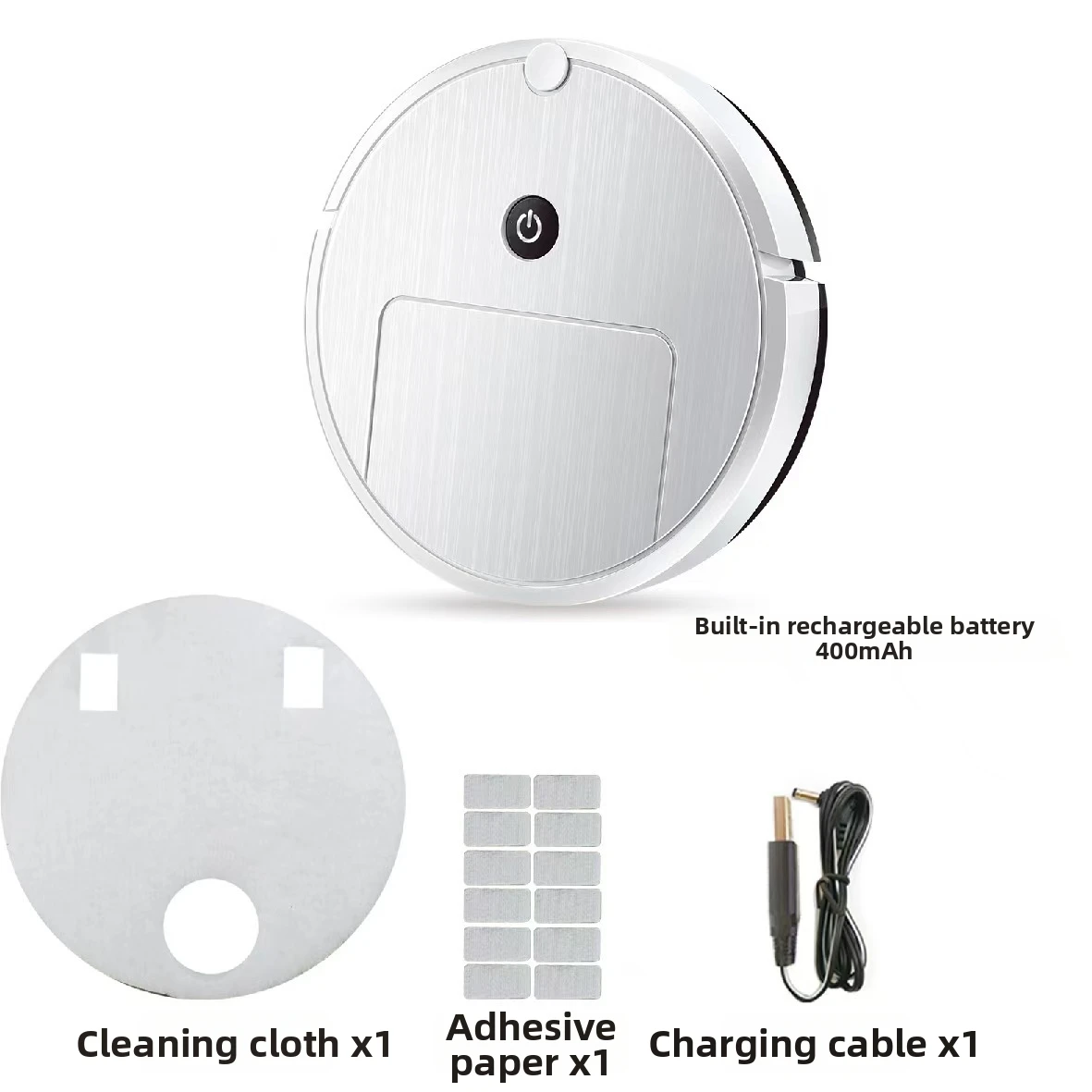 Floor Cleaning Robot Sweeping and Mopping for Wood Tile Marble 4.2cm Slim Design 40 Min Battery Life 15dB Low Noise