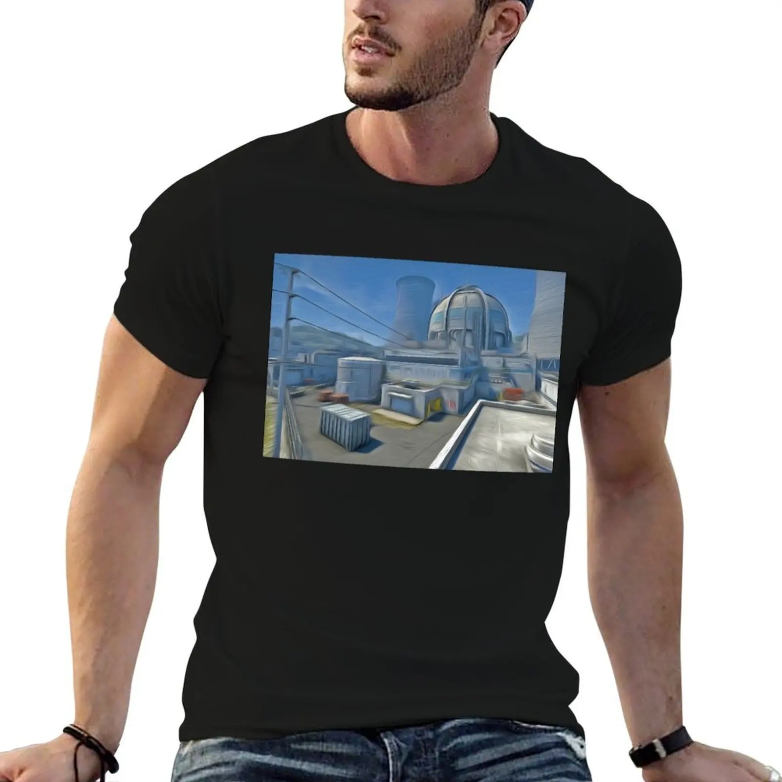 

cs:go nuke map edited colors T-Shirt t shirts cotton 100% cotton t shirts high quality T-Shirt