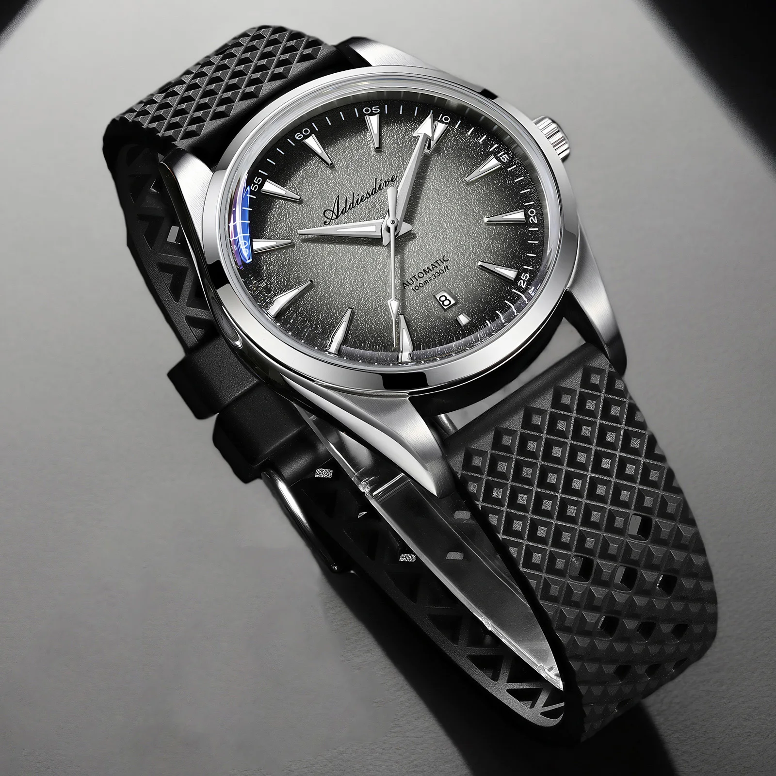 

ADDIESDIVE Stainless Steel NEW Gradient Color Waterproof Men's Automatic Watch Super Luminous AR Coated Dress Mechanical Watches