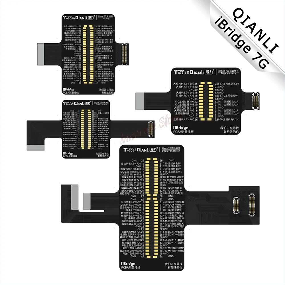 

Detection Cable QIANLI IBridge for IP 7 Rear Front Camera Speaker Microphone Display Touch Motherboard Failure Detection Tool