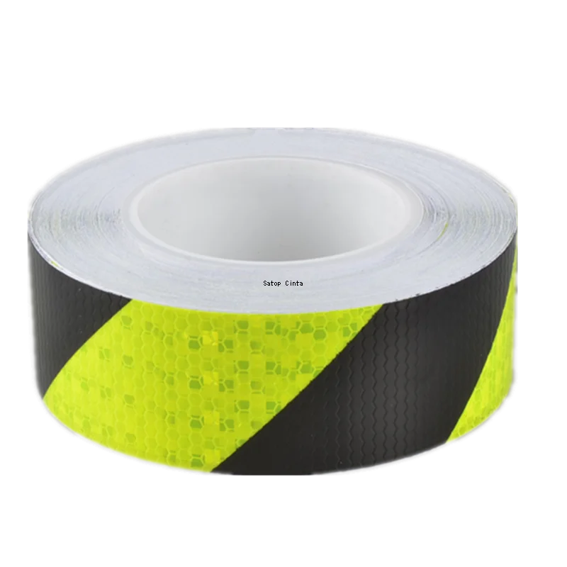 5cm-50m-twill-reflective-tape-strong-adhesive-left-side-fluorescent-black-warning-strips-reflector-conspicuity-stickers-for-cars