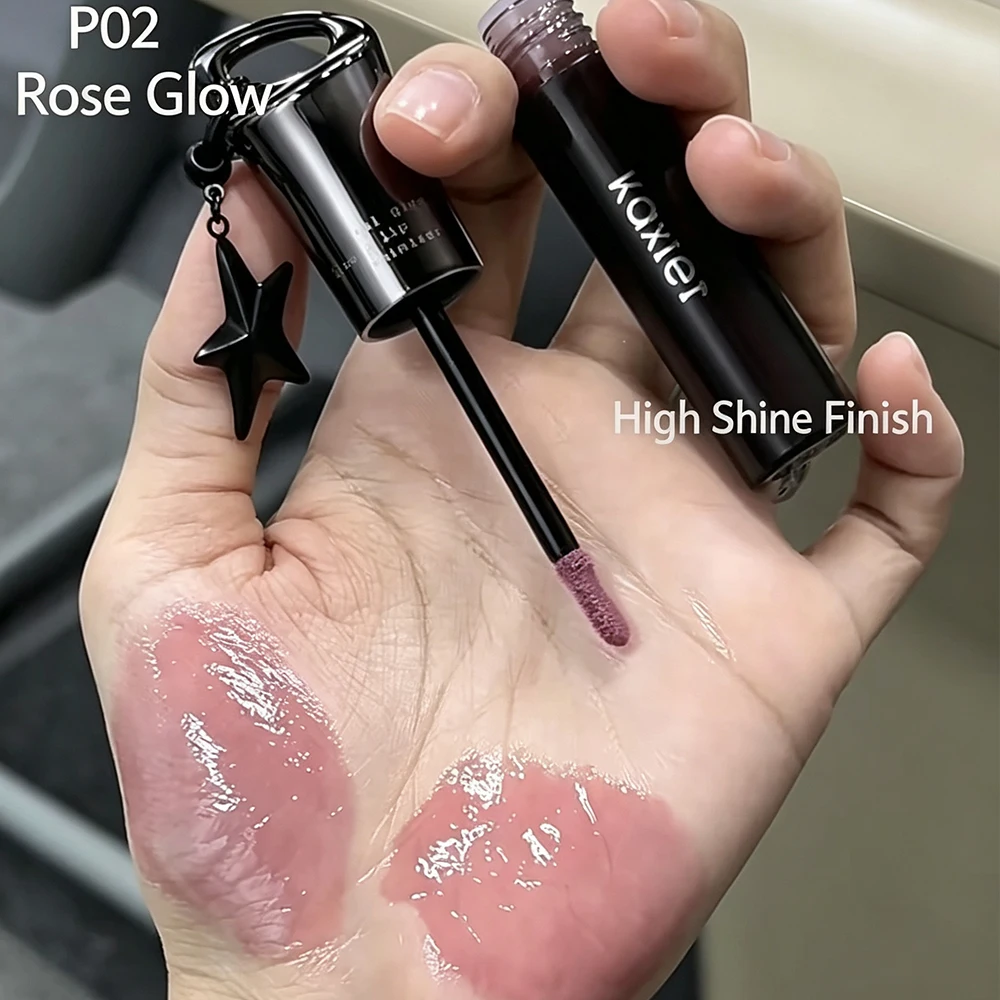 Kaxier Glossy Lip Glaze Mirror Tint Longlasting Shiny Lip Gloss Non Sticky Hydrating Halloween Makeup Pendant Daily Lip Cosmetic view 2