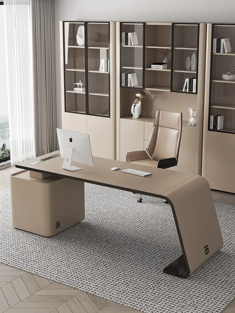 Italian luxury desk computer desk study home desk painted simple modern calligraphy tables and chairs