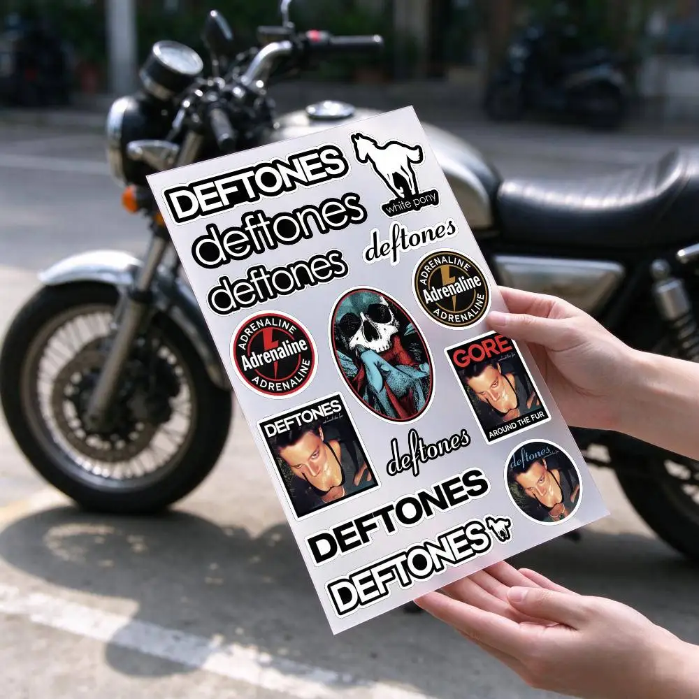 Around-the-Furs album Deft-ones For Reflective Motorcycle Stickers Waterproof Vinyl Decals For Motorbike Helmet Fuel Tank Bike