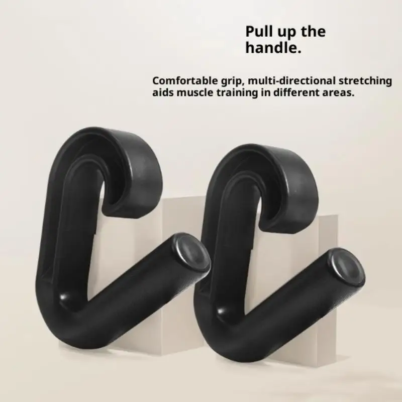 1Pair Double Hook Nylon Grip Bar, High Strength, Wear-Resistant, Non-slip, Suitable for Home & Commercial Gyms