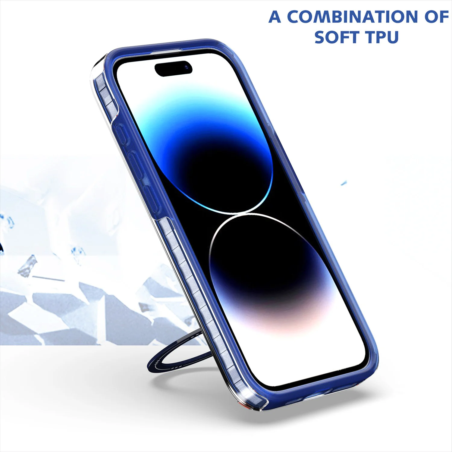 Colorful 2 in 1 Rotatable Magnetic Ring Magsafe Case for iPhone 15 Pro Max 12 13 Pro 14 Plus Translcent Frosted Defender Cover