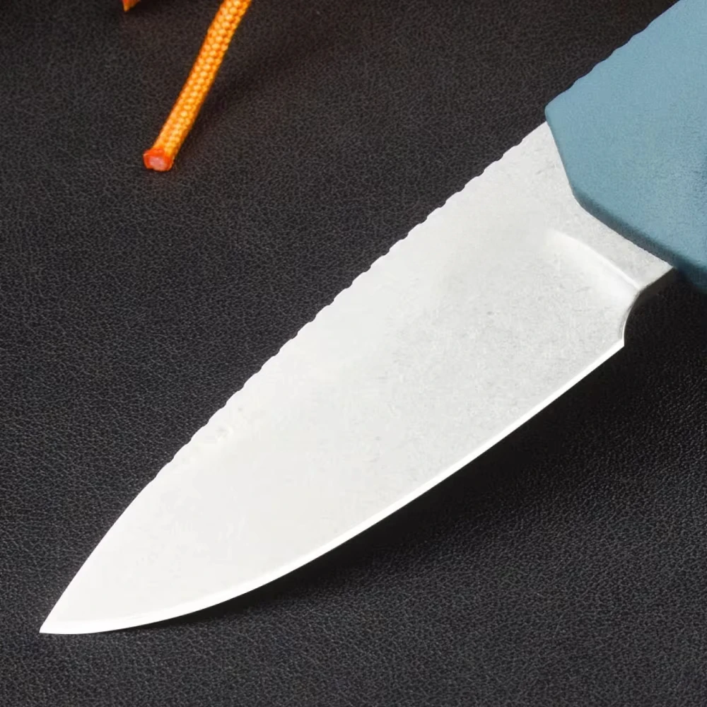 التكتيكية بقاء الصيد مستقيم سكين BM 18050 CPM-MagnaCut 2.7 "الحجر شفرة مثبتة سكين الأزرق TPV مقبض أدوات القطع