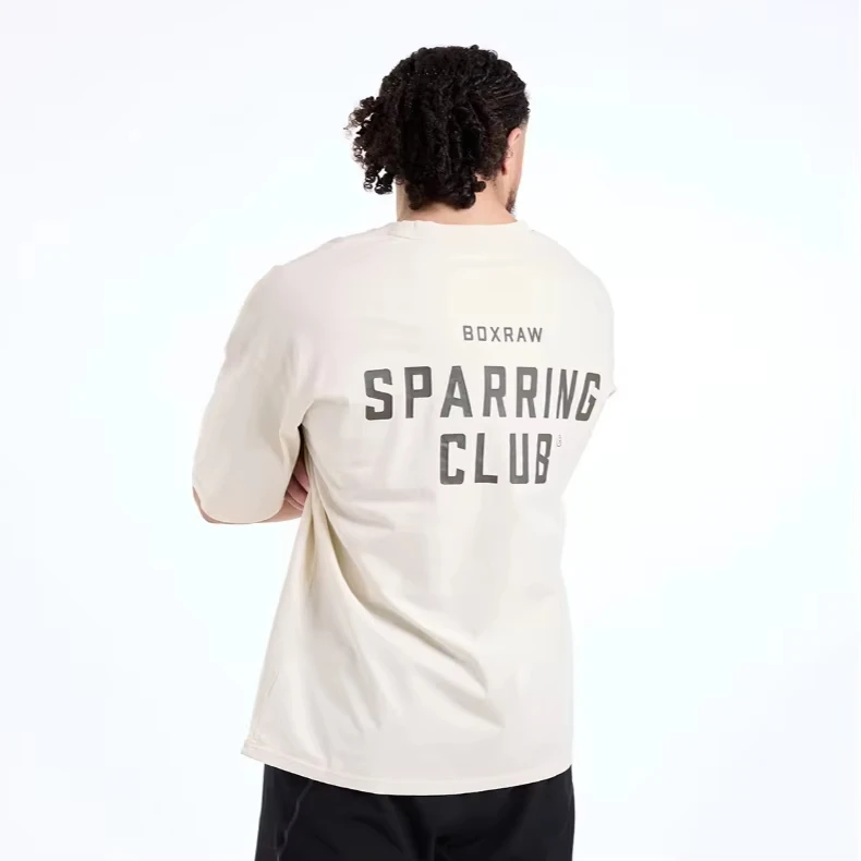 2025 صيف جديد أزياء الرياضة العلامة التجارية الملاكمة تي شيرت للجنسين القطن الخالص تنفس اقتراح لشراء حجم واحد أكبر