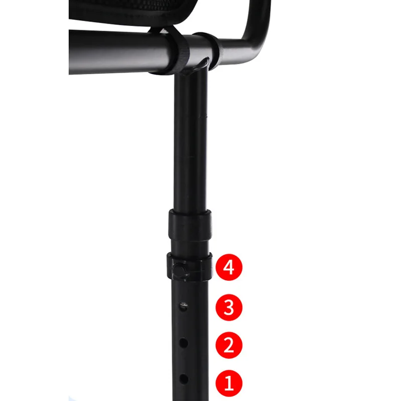 أفضل بيع قابل للتعديل للطي ارتفاع قابل للتعديل السرير السكك الحديدية لكبار السن مع جيب التخزين جناح طبي استخدام مساند للذراعين في المستشفى #5