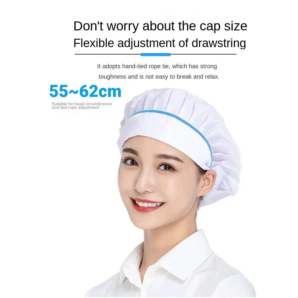 قبعة عمل شبكية أنيقة، ملابس عمل قابلة للتنفس، قبعة صحية للطهي، مقاومة للدخان والغبار، خدمة الطعام #2