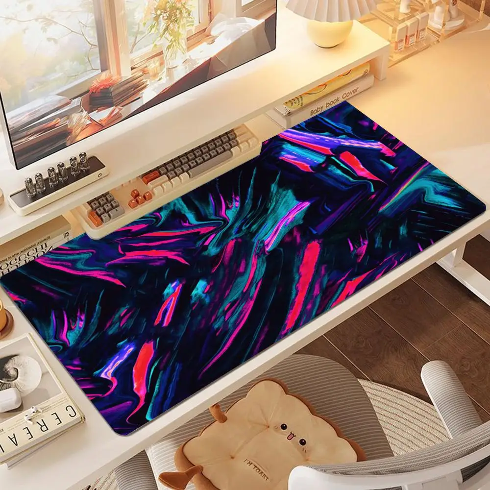 Natural rubber mouse pad, extra large, stain-resistant desktop pad, dense-lock edge office mouse