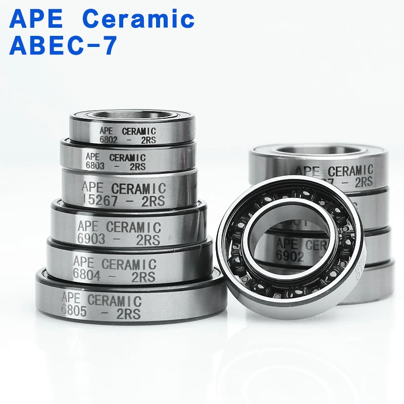 1 pcs of 6902 bicycle hybrid ceramic bearing ABEC-7 6802 6803 6805 6000 6001 6903 15267 17287 18307 -2RS mountain bike bearings