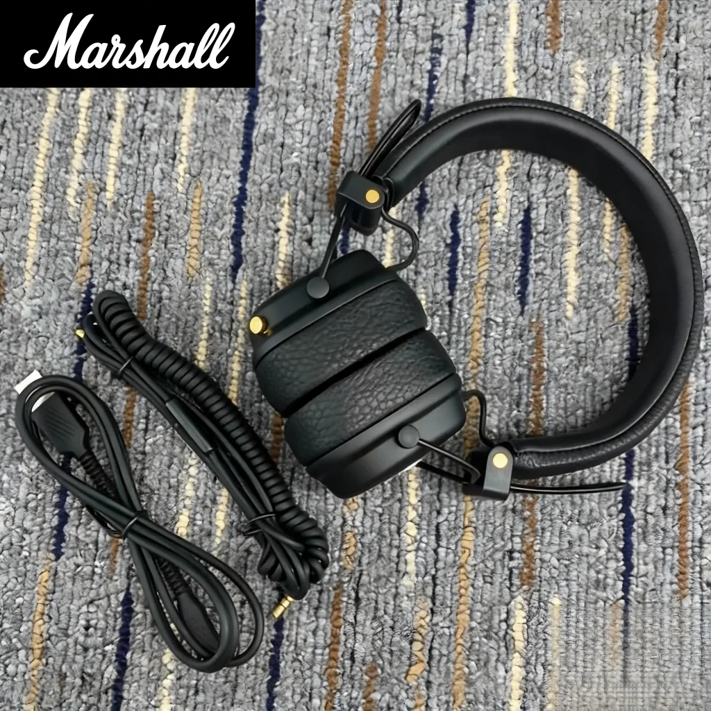 Casque Bluetooth Marshall Major III 3, basses puissantes, casque musical sans fil, écouteurs sportifs, design tendance