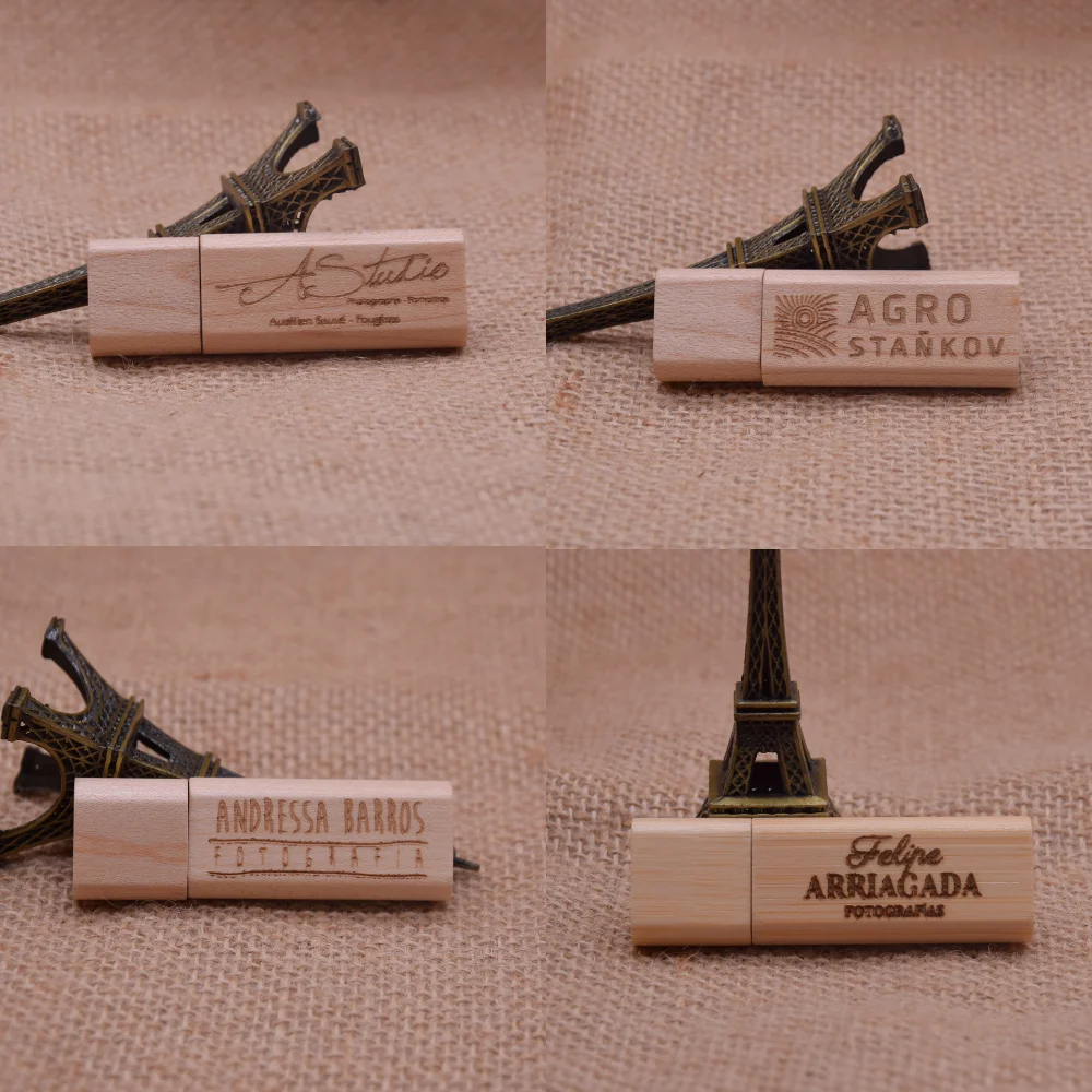 1 قطعة شعار مخصص مجاني USB 2.0 محرك فلاش 128 جيجابايت عصا الذاكرة الخشبية 64 جيجابايت 32 جيجابايت محرك القلم عالي السرعة 16 جيجابايت هدية إبداعية عصا USB