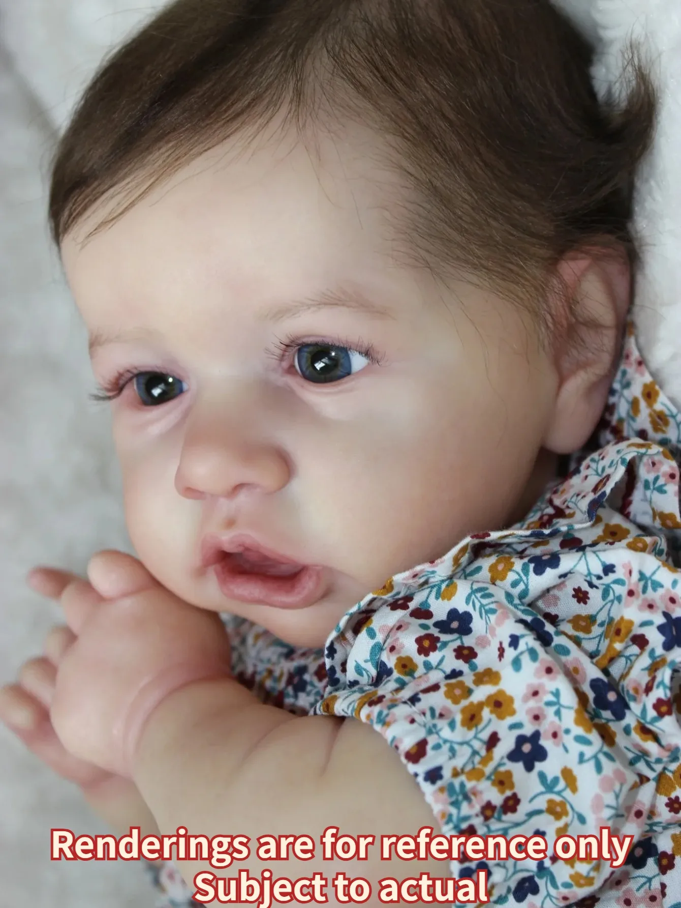 

19-дюймовая кукла Saskia Bebe Reborn ручной работы с 3D росписью кожи, кукла для новорожденных для детей, подарки на день рождения