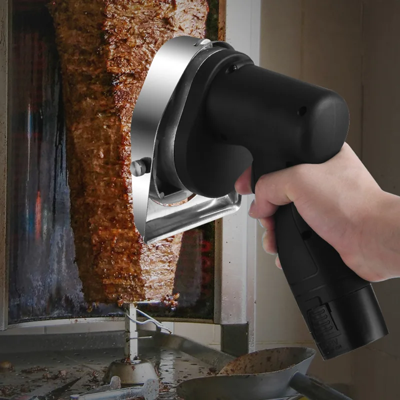 Groothandel professionele ronde mes elektrische kebabmachine Automatische vleessnijmachine voor Shawarma