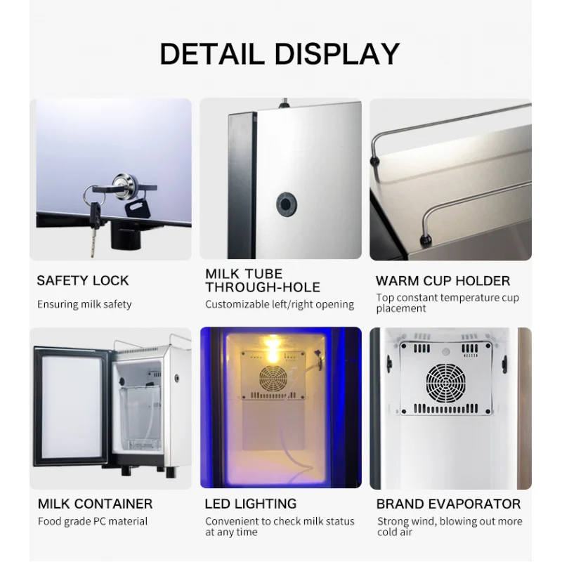 Lemari Pendingin Susu Suhu Rendah dan Kulkas Kopi Ukuran Sama