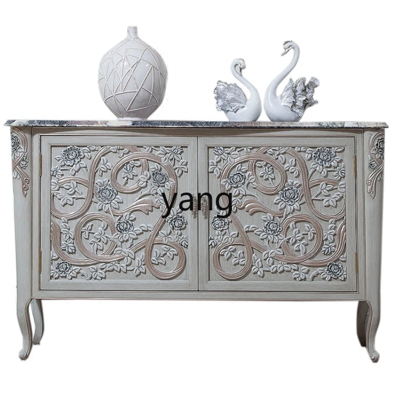 LH solid wood entrance foyer decorative cabinet neoclassical side cabinet