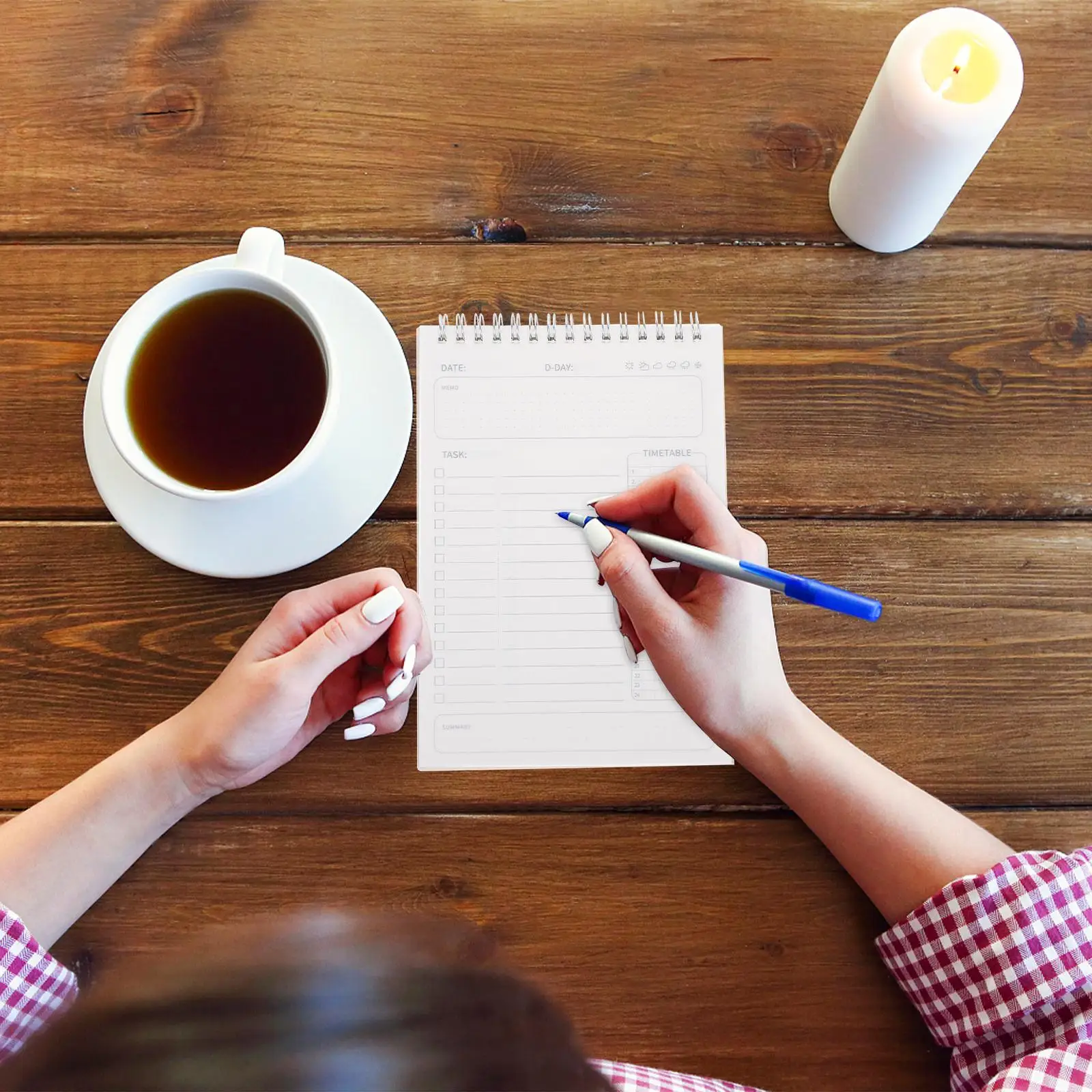 Планировщик управления временем, ежедневный блокнот на столе, плотная бумага, отрывной дизайн, блокнот для заметок, учебные принадлежности, блокнот с расписанием, планировщик задач