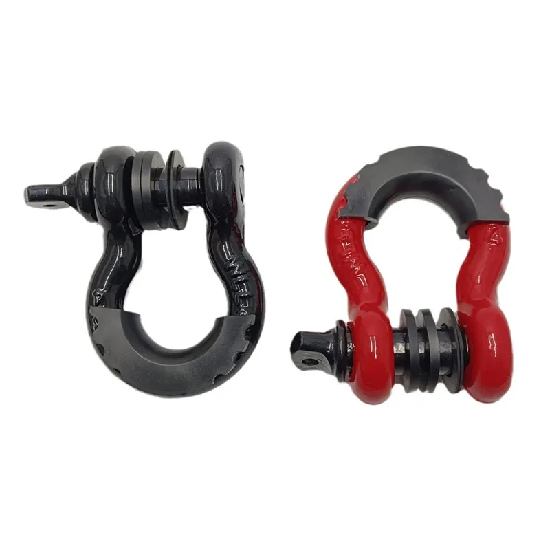 American Style Forged U-Shaped Shackle Large Steel Trailer Hitch Parts Off-Road Refit Release Buckle Tow Hook Car Accessor