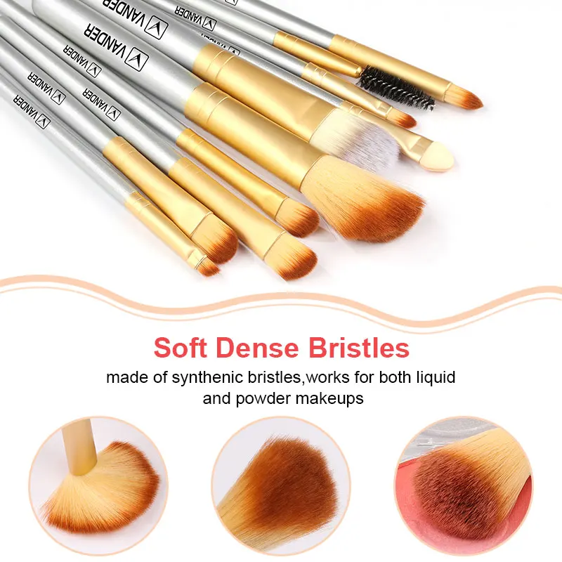 6/13Pcs Professioanl Makeup Brushes Soft Fluffy Cosmetics Foundation Blush Powder Eyeshadow Blending Lip Eyeline Beauty Tools