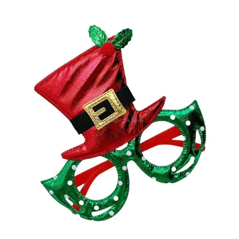 

New Year Glasses Carnivals Christmas Glasses Photo Props Mistletoe Decorations New Year Teens Adult Christmas Gift