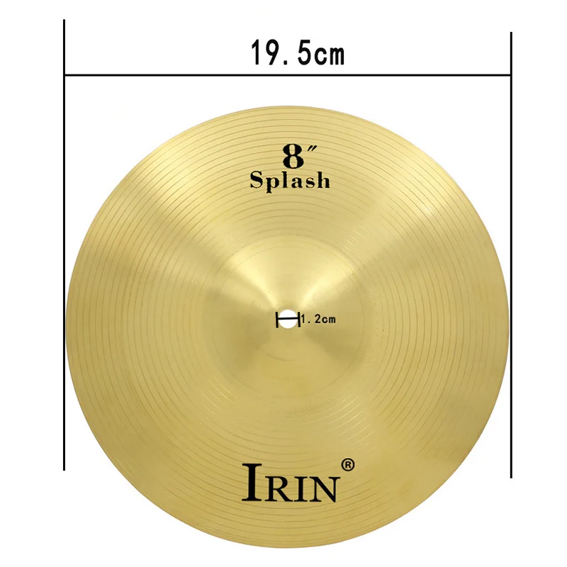 IRIN Drum Set Becken 8/10/12/14/16/18/20 Zoll Messing Becken Splash Crash Hi-Hat Jazz Drum Becken Percussion Instrument Teile – Detail 8