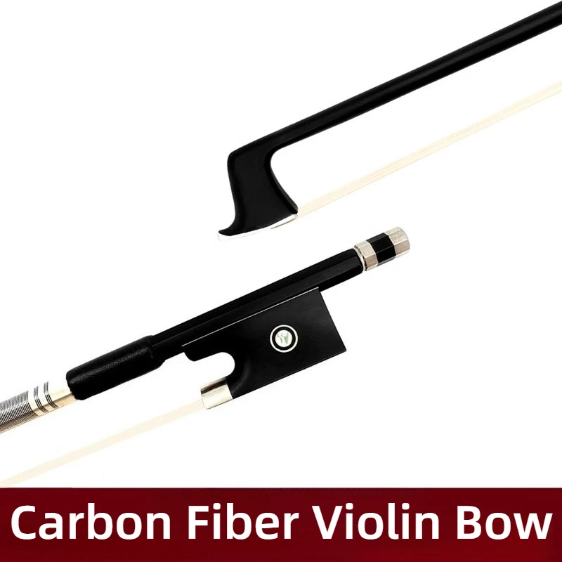 Carbon Fiber Violin Bow High-quality Comfortable Drop-proof Durable Smooth Light Violin Bow Musical Instrument Accessories