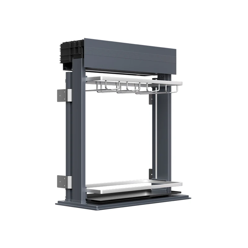 رف تخزين النبيذ لرفع المطبخ البسيط الحديث، أجهزة خزانة الرفع الكهربائية الفاخرة