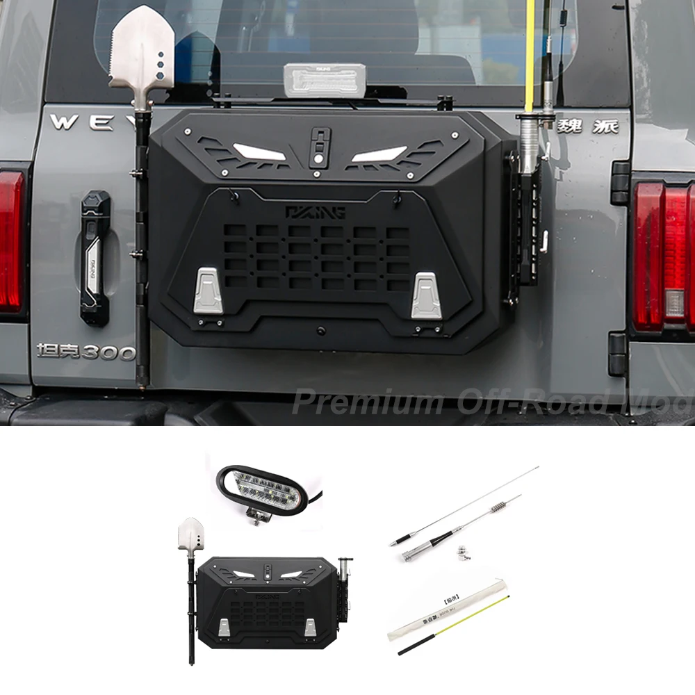 For 2021-2025 Tank 300 Tailgate Mini Backpack Modification OKING Multifunctional Expansion Toolbox Off-Road Modification Part