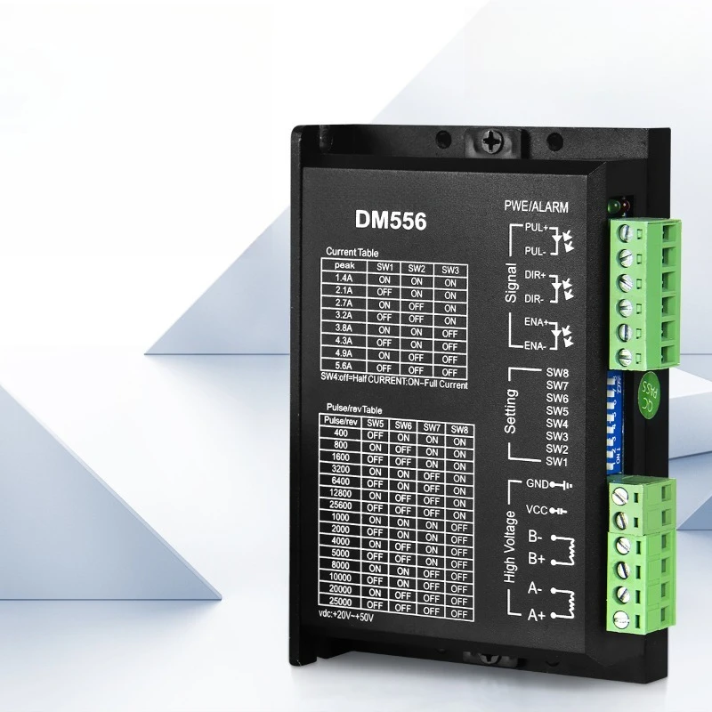 DM556 Stepper Motor Driver For 42 57 Stepping Motor High‑Speed Response Automation Equipment Controller