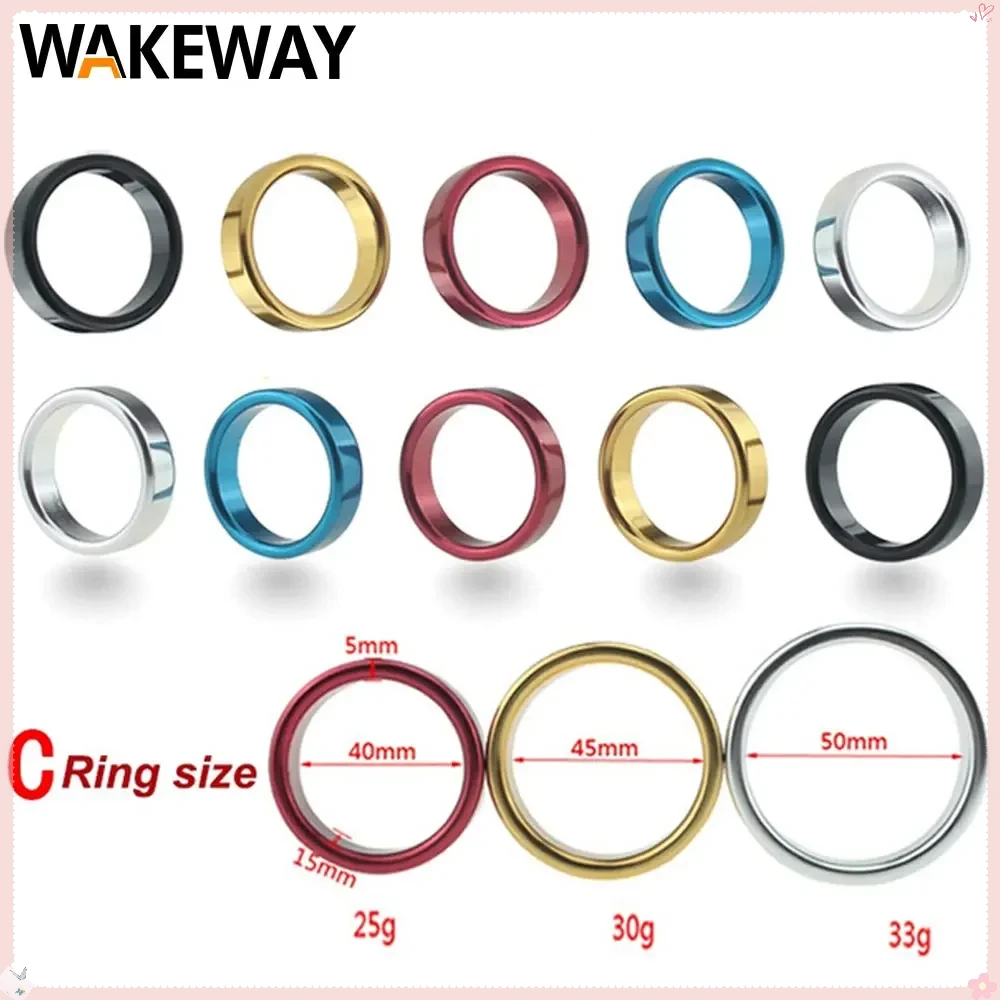 WAKEWAY Paslanmaz Çelik Penis Halkaları Erkekler için 40 MM 45 MM 50 MM Moda Gecikme Boşalma Halkası Cinsel Sağlık için