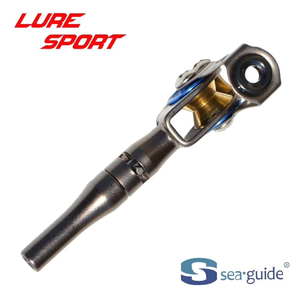 

SEAGUIDE SCXRHT-T Серебристо-синяя стальная рама, латунная верхняя направляющая с роликом, сверхмощный компонент для сборки и ремонта лодочных удилищ, аксессуар для самостоятельной сборки