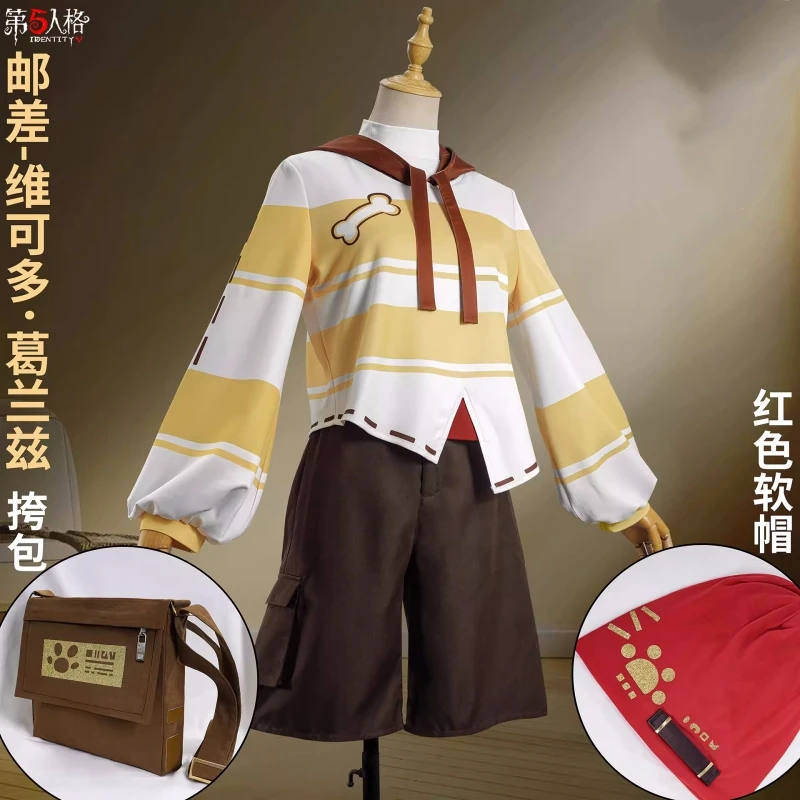 Postman Cosplay Suit Game Identity V Victor Grantz Fashion Costume Role Play Clothing Carnival Halloween Party Suit Pre-sale