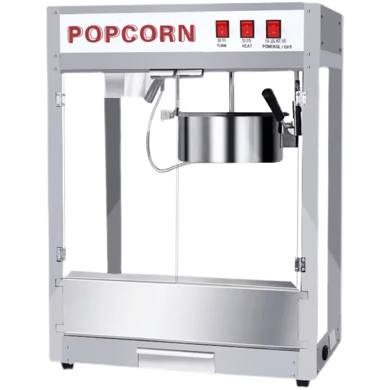 

All-Stainless Steel Commercial Electric Popcorn Machine for Bakery Use Automatic Used-for Starting a Business at Night Market